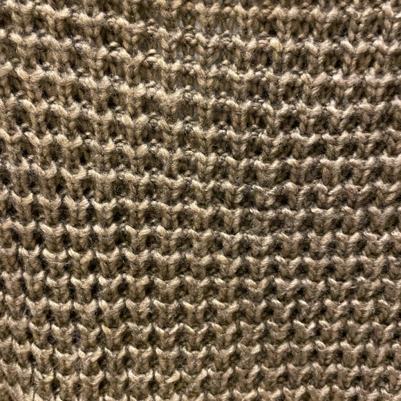 ‼️Close Out‼️ Sweater Coat, Taupe, Beautiful shiny faux fur accent - Picture 8 of 10